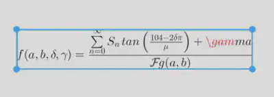 Formula with error